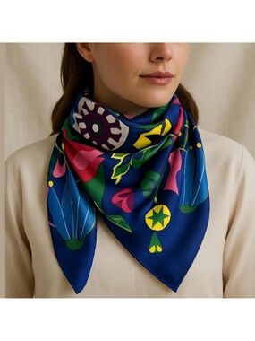 LUSH Life Knot Wrap scarf reusable wrapping floral Design purse scarf